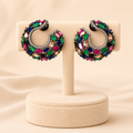 Midnight Mosaic Hoops