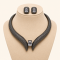 Black Choker American Diamond Necklace