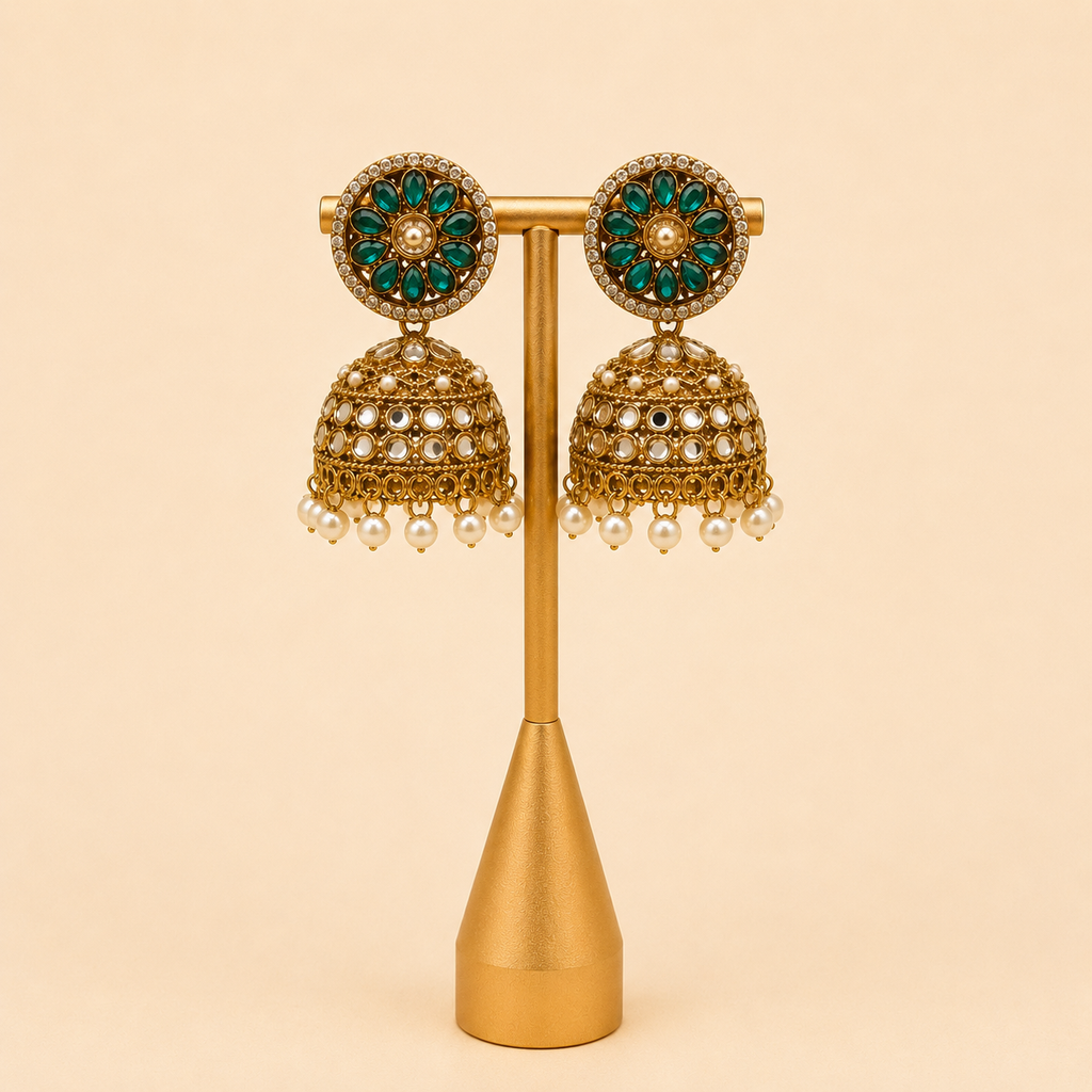 Dark Green necklace set