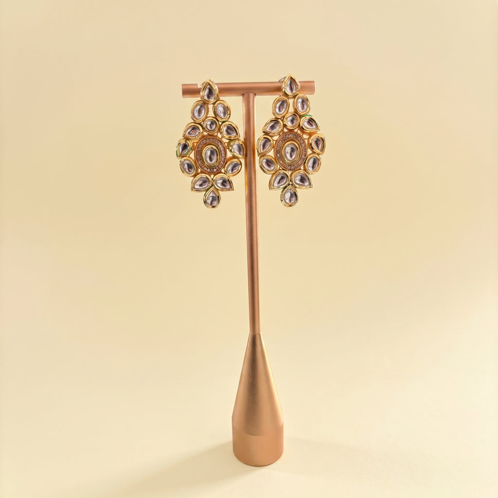Kundan Earrings with tikka