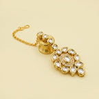 Kundan Earrings with tikka