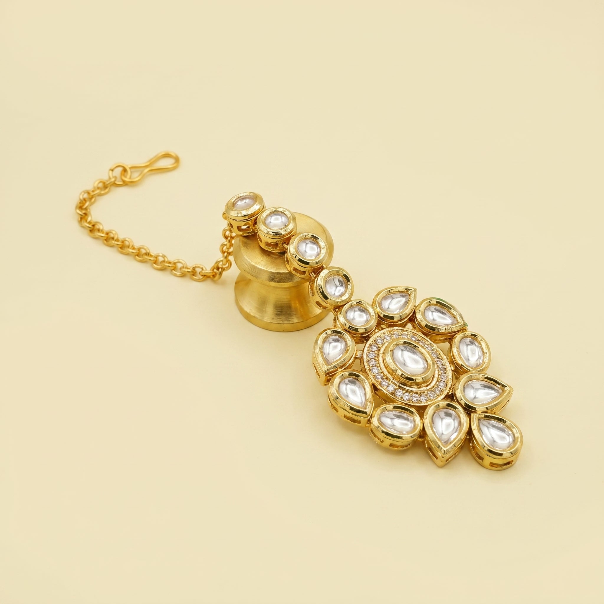Kundan Earrings with tikka