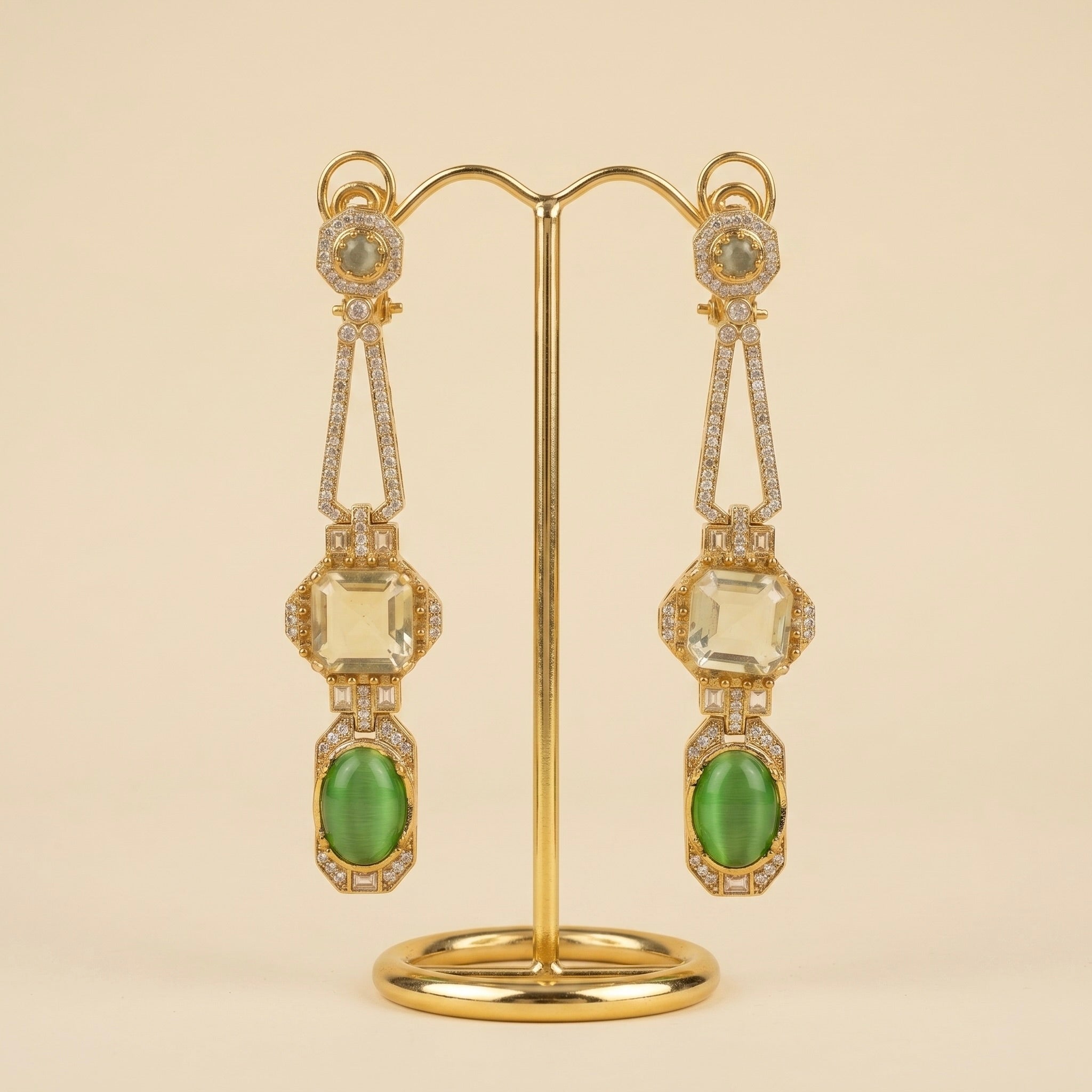 Regalia Green Earrings