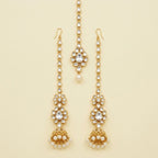 Kundan Earrings with tikka