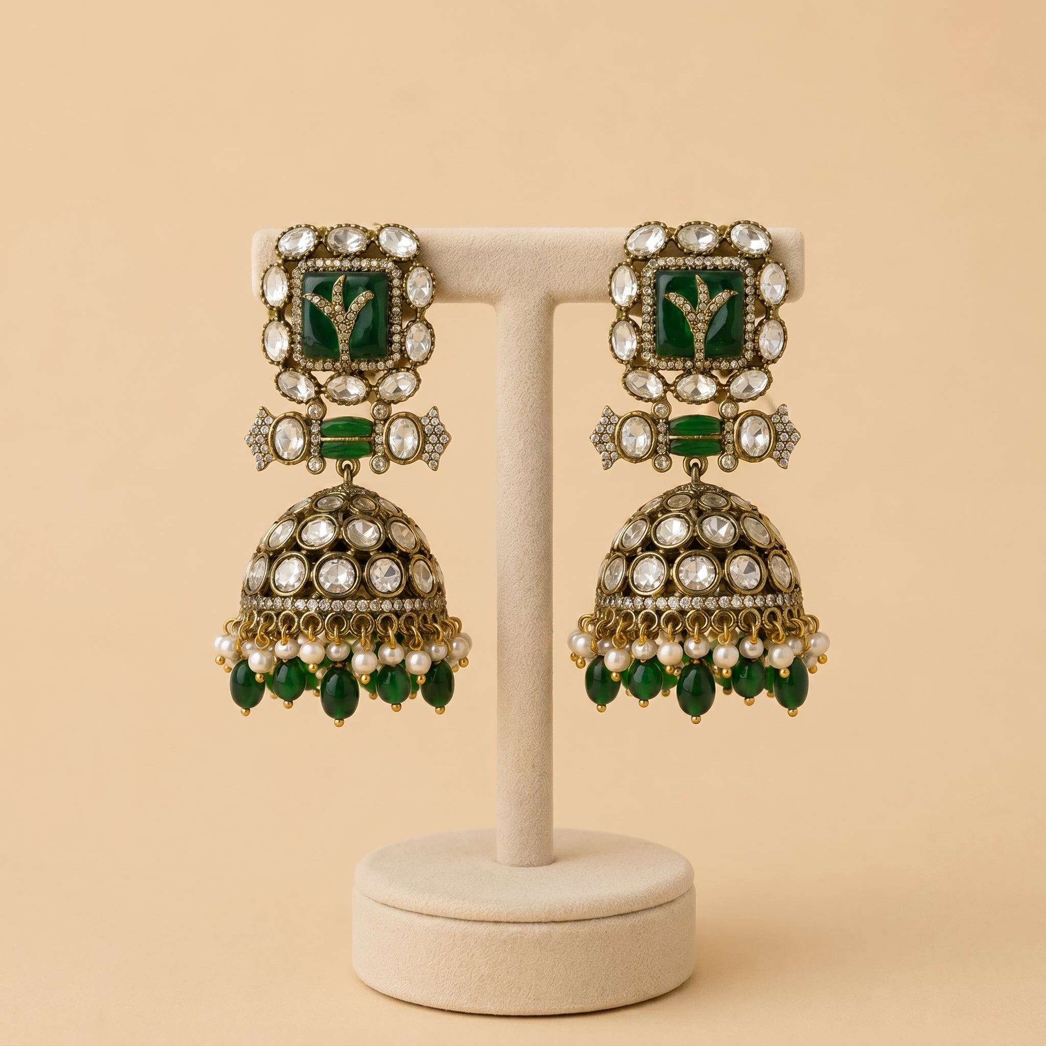 Polki Earrings.