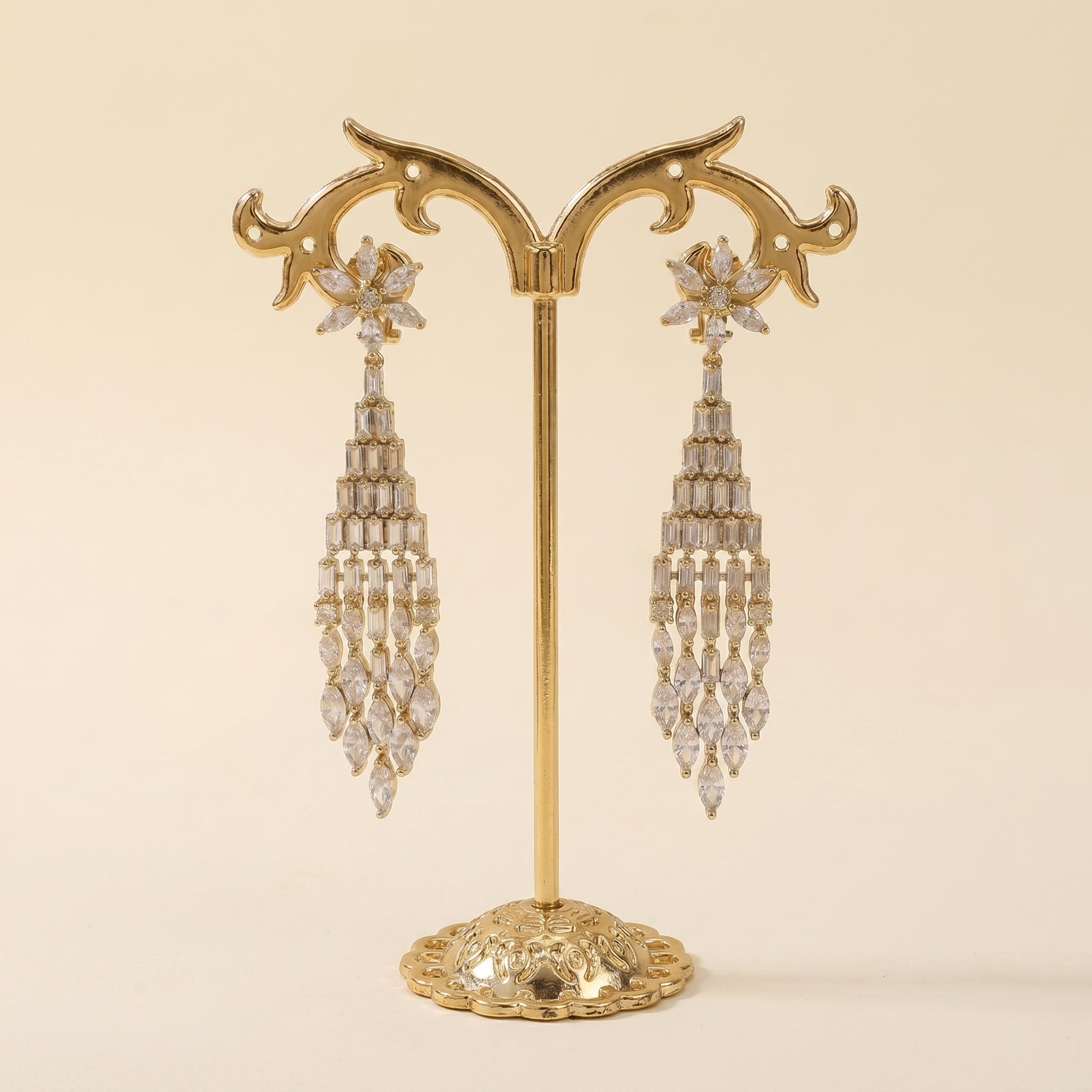 Crystal Waterfall Earrings